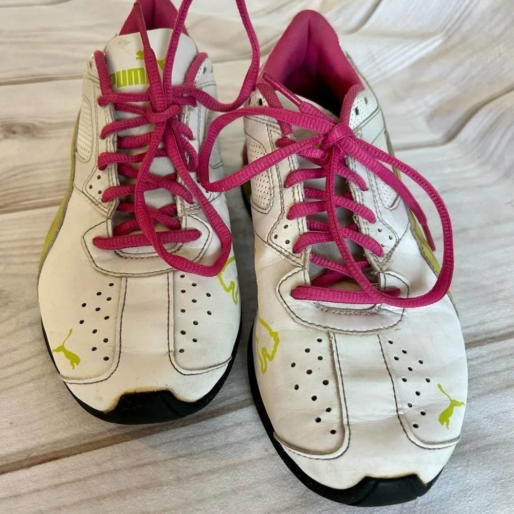 Vintage Puma Athletic lace up running sneakers Y2K Sporty lounge colorful 8​​ - Picture 2 of 11